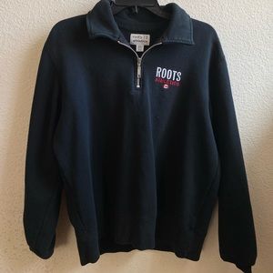 Thrifted quarter zip